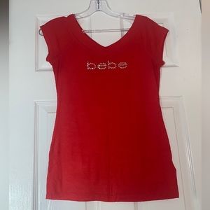 Coral bebe top